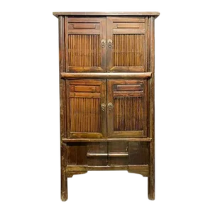 1930s Asian Bamboo Kitchen Cabinet