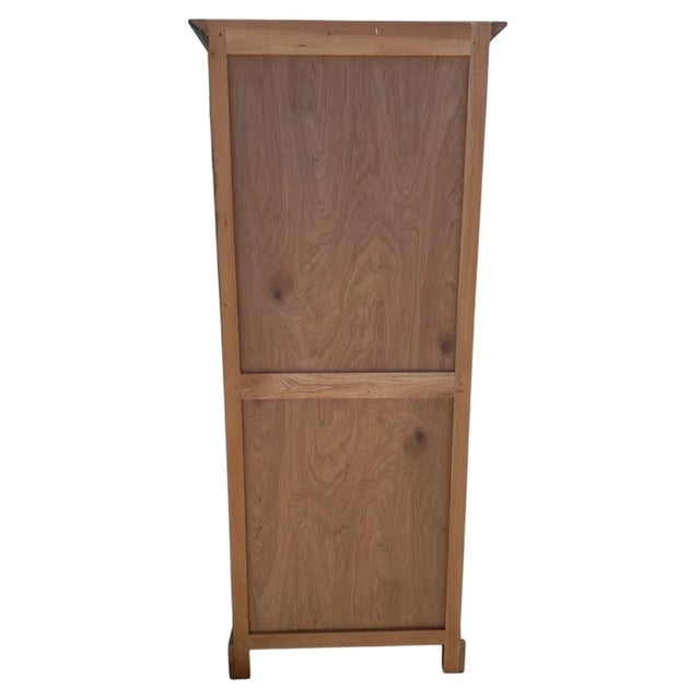 2020s Rustic Wood 4 Shelf Bookcase For Sale - Image 5 of 5