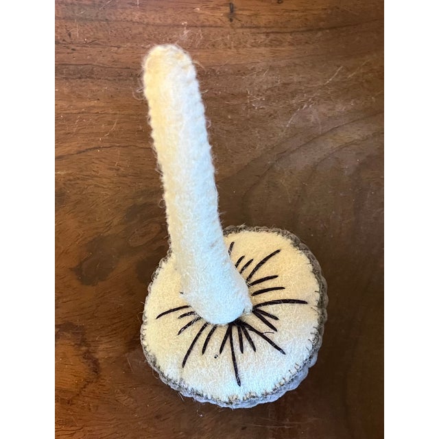 Late 20th Century Folk Art Felted Soft Sculptures of Mushrooms - A Set of 4 For Sale - Image 5 of 17