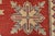 Kazak Rug 8'2'' X 11'8'' Red Wool Tribal Hand-Knotted Oriental Carpet For Sale - Image 11 of 15