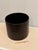 Vintage Genuine Leather Waste Basket in Chocolate Brown For Sale - Image 4 of 4