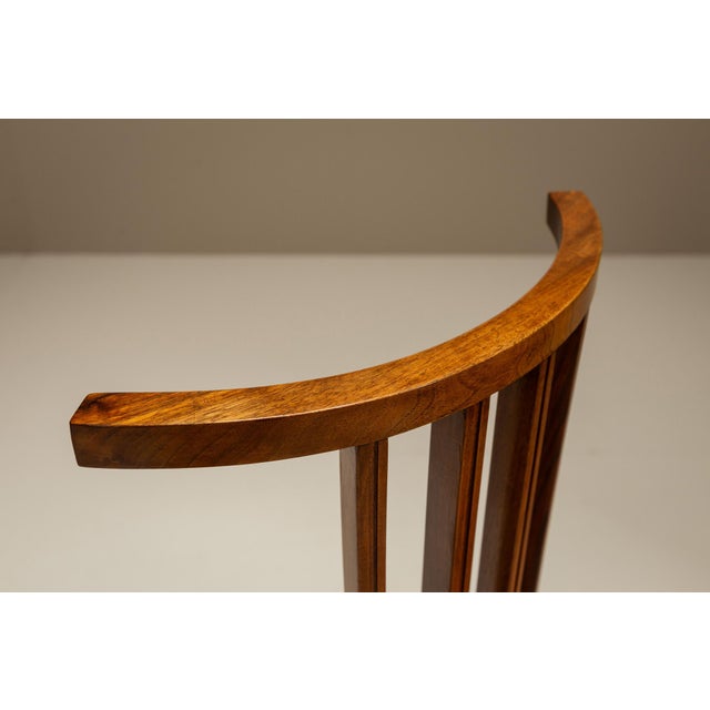 Italian Dining Room Chairs in Walnut attributed to Filippo Monti, 1960s, Set of 8 For Sale - Image 9 of 18