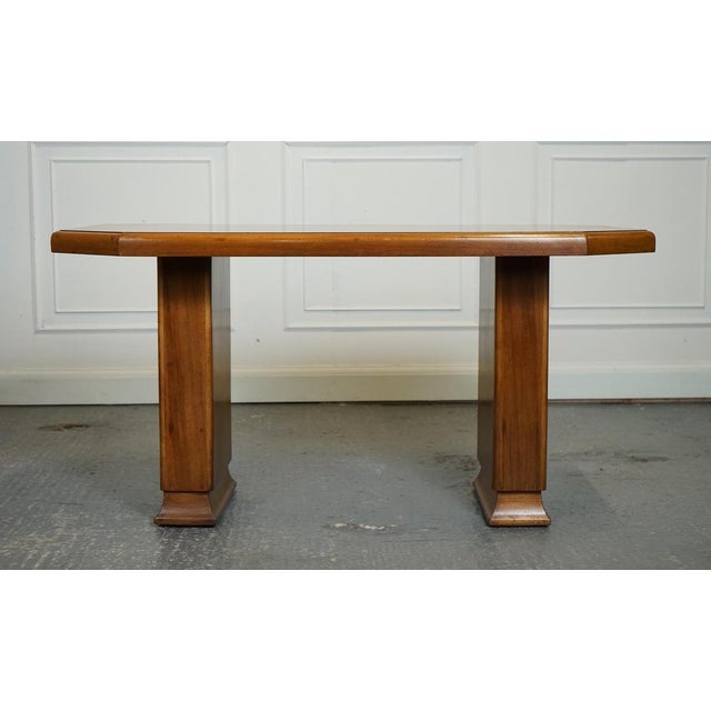 Vintage Art Deco Walnut Dining Table For Sale - Image 5 of 15