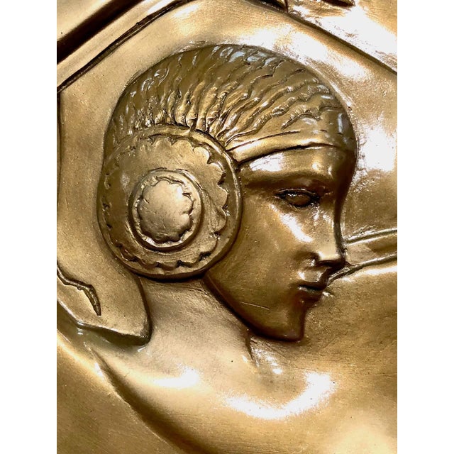 Black Gilded Wall Relief of Ballets Russes For Sale - Image 8 of 10