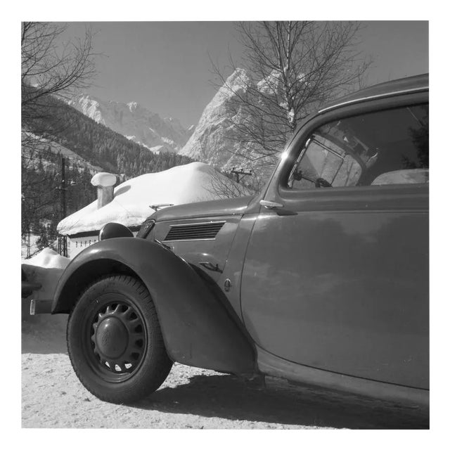 Ford Eifel in Front of Zugspitzbahn, 1930, Photographic Print For Sale