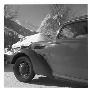 Ford Eifel in Front of Zugspitzbahn, 1930, Photographic Print