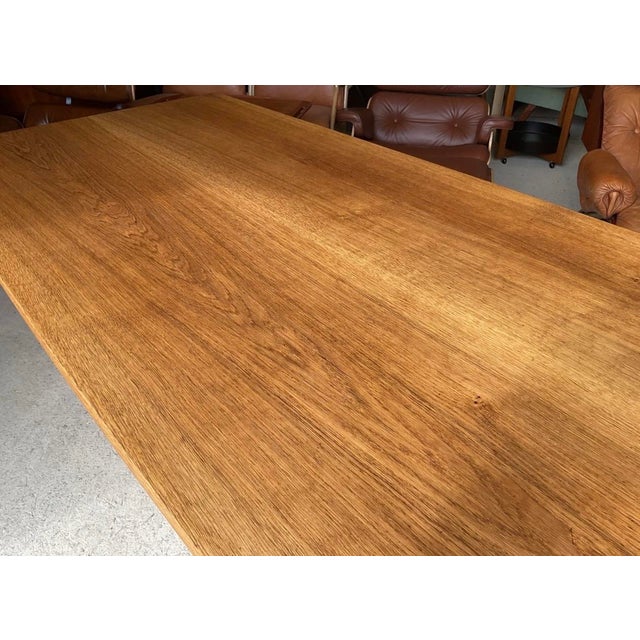 Arts & Crafts Cotswold School Oak Dining Table by Edward Barnsley For Sale - Image 9 of 18