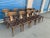 Wood Klismos Style Solid Walnut Dining Chairs - Set of 10 For Sale - Image 7 of 10