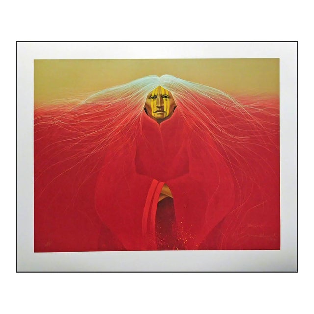 Frank Howell "Teton Fire" Hand Signed Offset Lithograph Submit an Offer For Sale