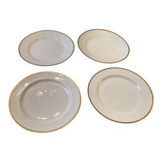 Antique Limoges Porcelain & Nippon Porcelain Luncheon Plates - Set of 4 For Sale