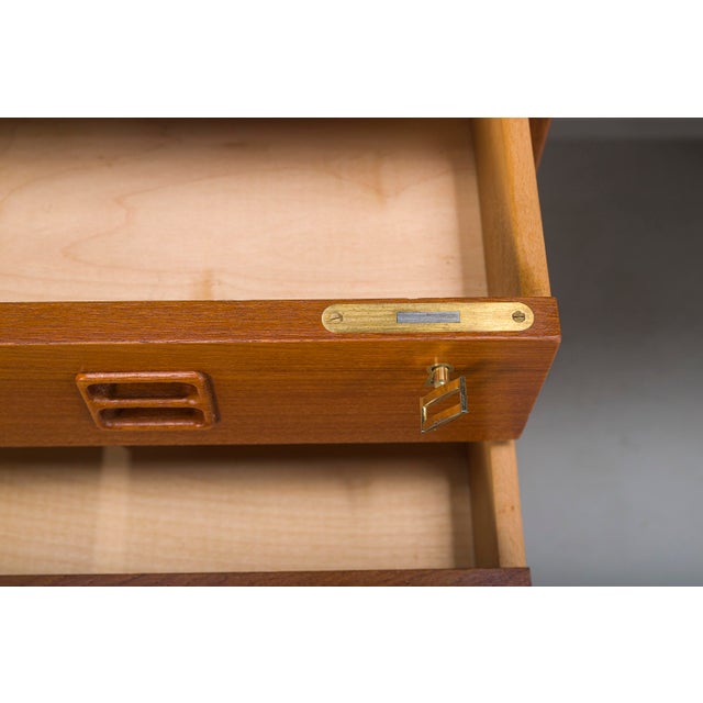 Wood Danish Executive Desk in Teak by Erik Brouer for Brouer Møbelfabrik, 1960s For Sale - Image 7 of 18