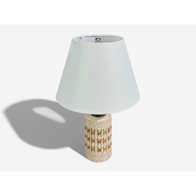 Mid-Century Modern Bitossi, Table Lamp, Chamotte Clay, Gold Leaf, Italy, 1960s For Sale - Image 3 of 9
