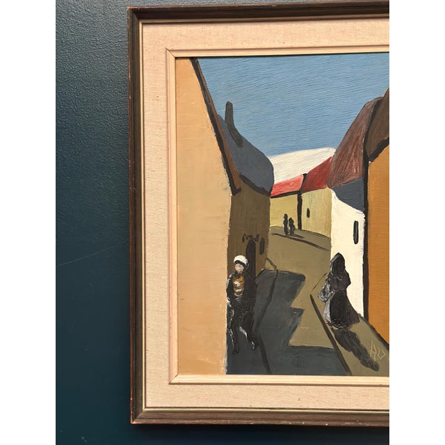 Swedish Artist, Alley, 1950s, Oil on Canvas, Framed For Sale - Image 9 of 16