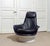 Wonderful Space Age lounge chair by Risto Halme for Peem Oy ,Finland. Frame made of fiberglass, upholstered with dark...