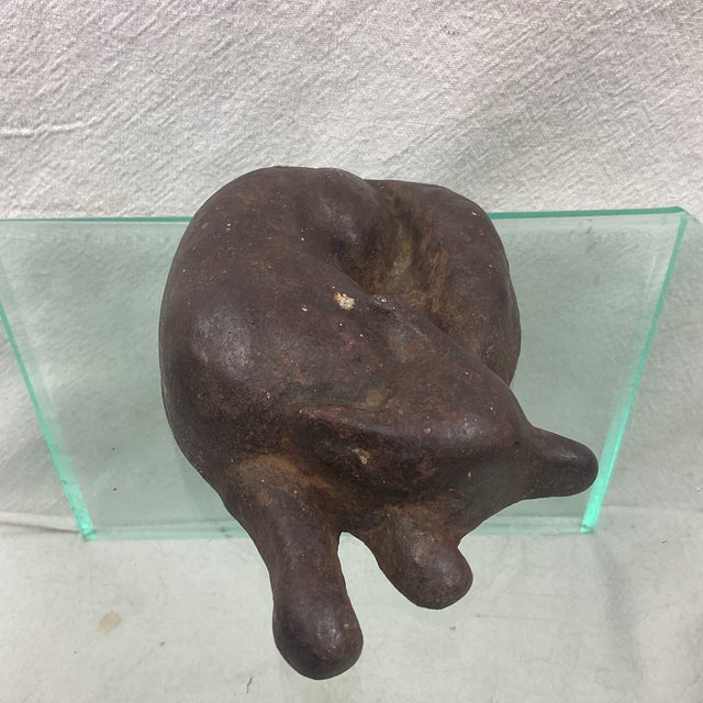 Antique Iron Reclining Fox Doorstop For Sale In Raleigh - Image 6 of 7