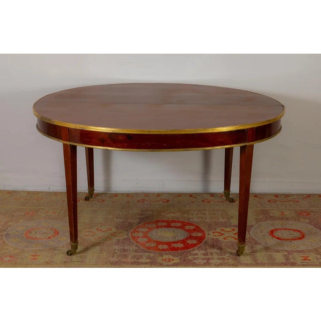 Large French Oval Extendable Dining Table in Walnut, 19th Century For Sale - Image 6 of 7