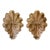 Italian Carved Wood Wall Pockets, 1940s - A Pair For Sale