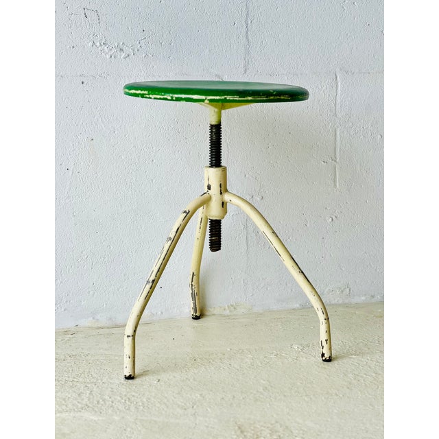 Vintage Industrial Stool, 1970s For Sale - Image 5 of 12