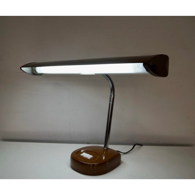 1970’s Mid-Century Modern Tanker Desk Lamp For Sale - Image 12 of 12