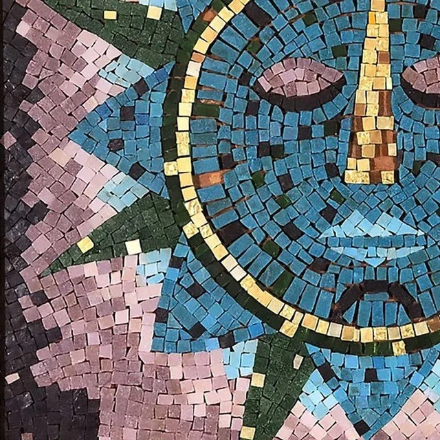 1950s Mosaic Art "Winter Sun" Signed by Joyce Dittermore For Sale - Image 4 of 7