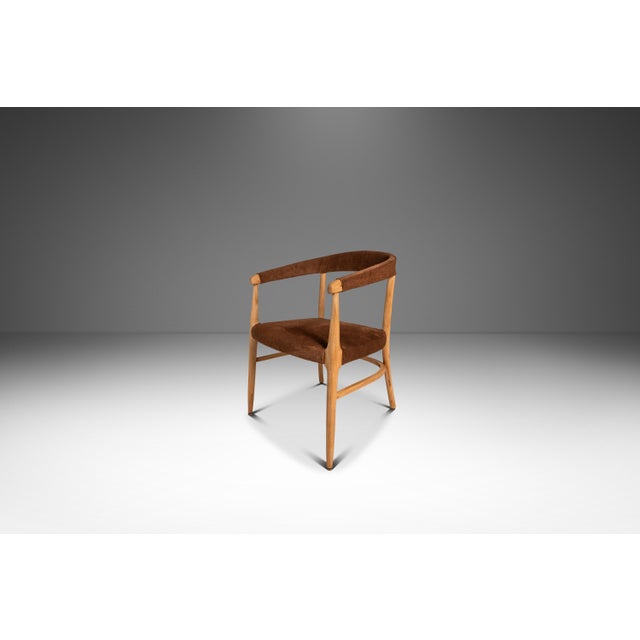 Lawrence Peabody Mid-Century Modern Bentwood Lounge Chair / Armchair in Suede & Maple in the Manner of Lawrence Peabody / Thonet, Usa, C. 1950s For Sale - Image 4 of 18