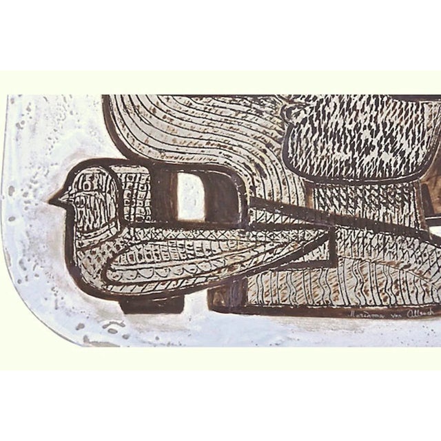 Mid-Century Modern 1960s Mid-Century Modern German Cubist Art Pottery Tray For Sale - Image 3 of 5