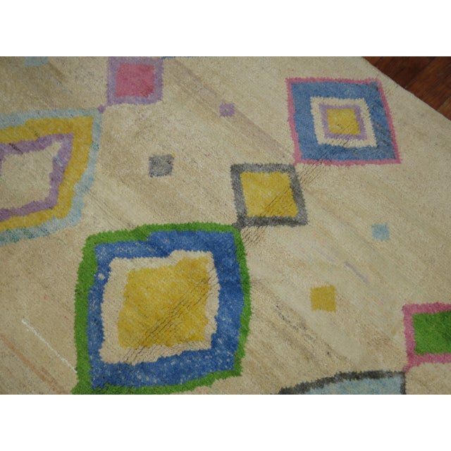 Bright Pink Colorful Vintage Inspired Tulu Rug, 8'7'' X 12'4'' For Sale - Image 8 of 10