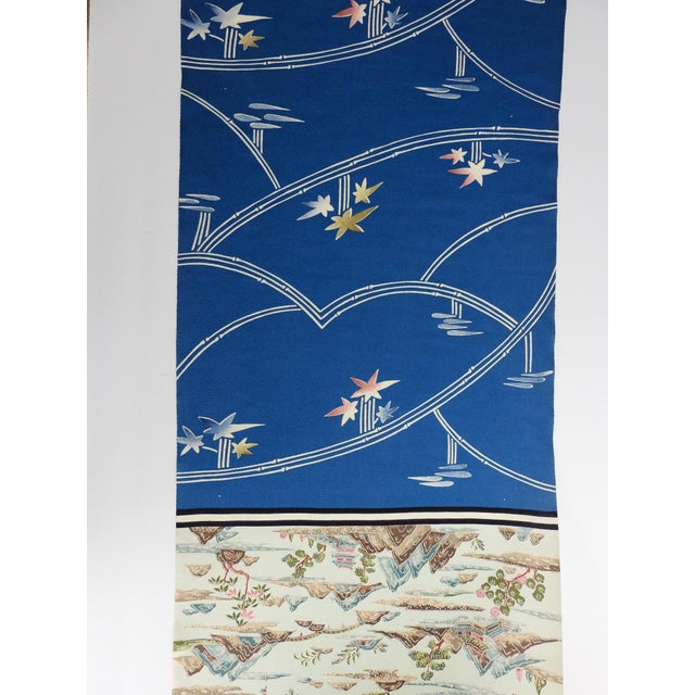 Vintage Japanese Silk Tango Chirimen Kimono Fabric Bolt 14 Patterns 14.5 Yards For Sale - Image 13 of 17