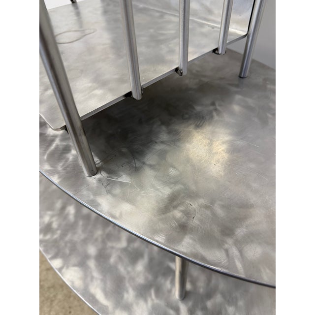 Handcrafted Artisan Entry / Foyer Table or Tall Vanity With Mirror, 1990s For Sale - Image 12 of 18