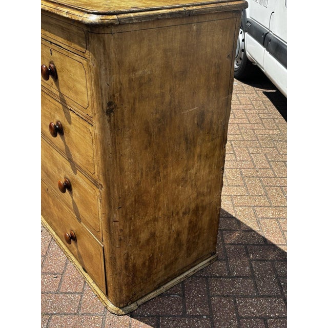 Victorian Wooden Chest of Drawers For Sale - Image 6 of 12