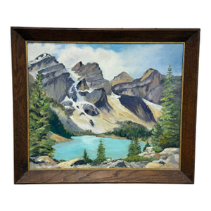Late 20th Century E. Loper Framed Acrylic on Board of Landscape