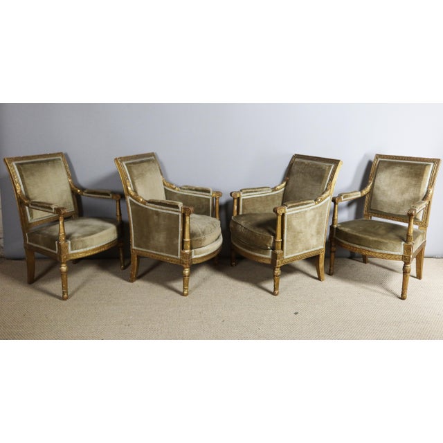 Directoire Period Living Room Set, Set of 4 For Sale - Image 5 of 15