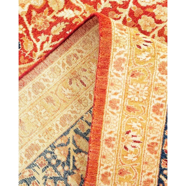 Mogul Collection Hand-Knotted Area Rug - Orange 8' 4" x 10' 5" For Sale In New York - Image 6 of 9