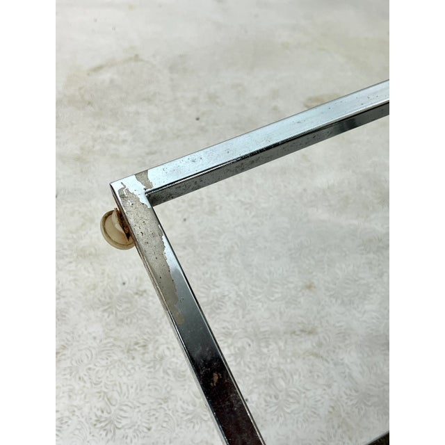 Chrome Vintage Milo Baughman Style Producer - Director Chrome Chairs - a Pair For Sale - Image 8 of 11