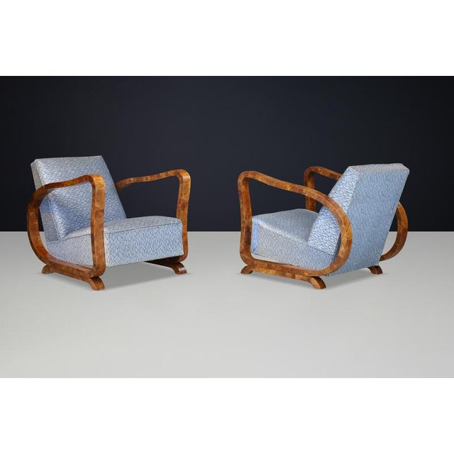 Vintage Italian Art Deco Burl Wood Chair, 1920s For Sale - Image 9 of 12