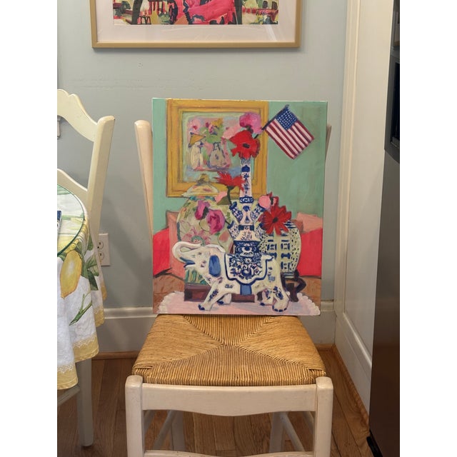 A colorful still life painting celebrating freedom by Michelle Heimann.