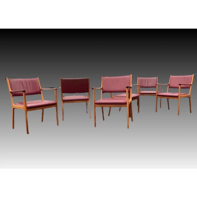 Mid-Century Dining Chairs by Ole Wanscher for Poul Jeppesens Møbelfabrik, 1960s, Set of 6 For Sale - Image 9 of 18