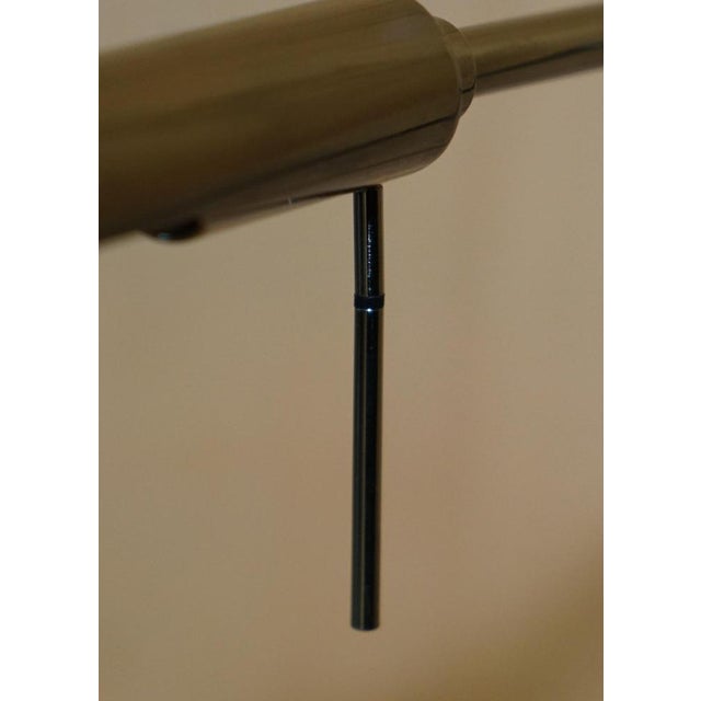 Height Adjustable Bankers Floor Lamp with Articulated Arm in Chrome For Sale - Image 11 of 15