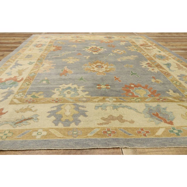 Turkish Oushak Rug - 09'05 X 12'05 For Sale - Image 10 of 12