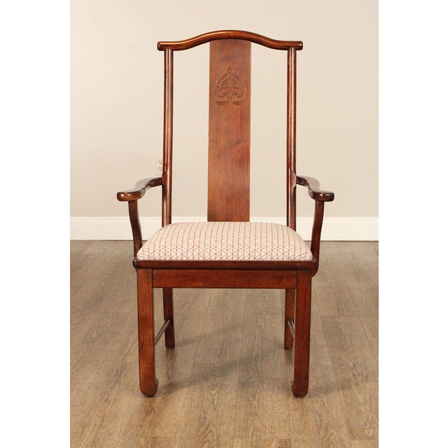 Bernhardt Chinese Style Set of Four Yoke Back Dining Chairs For Sale In Philadelphia - Image 6 of 18