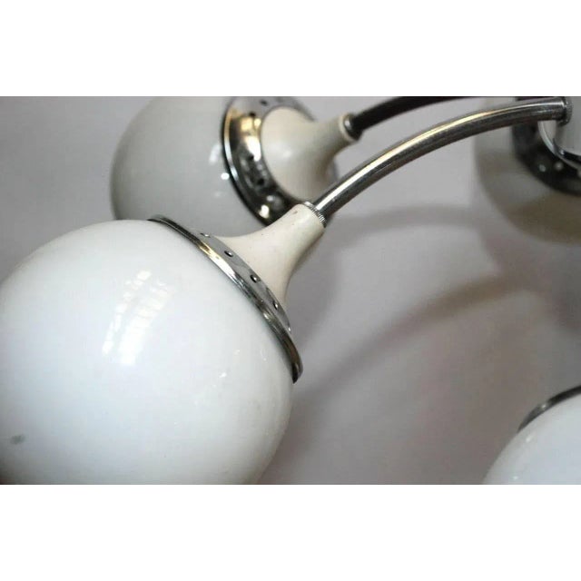 Vintage Italian Murano Glass Pendant by Targetti For Sale In Los Angeles - Image 6 of 11