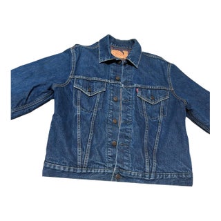 Vintage Levi's Type III 70505 Blanket-Lined Troy Denim Trucker Jacket For Sale