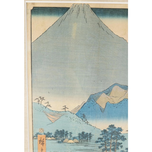 Japanese Japanese Woodblock Print by Utagawa Hiroshige For Sale - Image 3 of 11