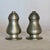 Vintage Pewter Salt and Pepper Shakers, 3.5 h x 3 dia . great patina and lovely character