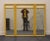 HIGH END VINTAGE Yellow Painted Asian Inspired Faux Bamboo 56" Tri-View Mirror 625-36 Cannot identify manufacturer, but...
