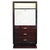 Secretary desk in Rosewood with high gloss finish. Parchment door with gold leaf criss cross design. Three Drawers with...