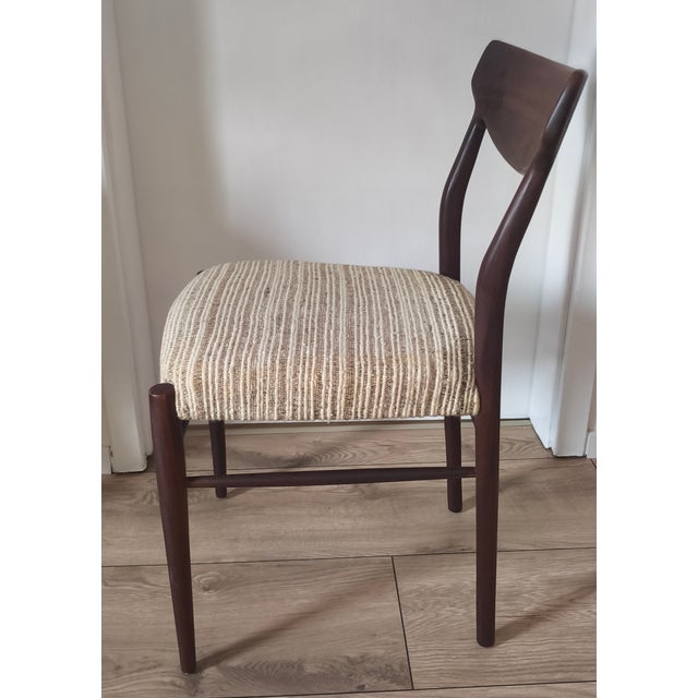 Mid-Century Modern Mid-Century Wooden Dining Chairs with Wool Upholstery from Lübke, 1960s, Set of 4 For Sale - Image 3 of 5