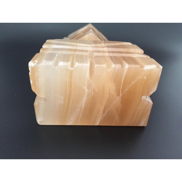 Gemstone Large Carved Onyx Aztec Figure For Sale - Image 7 of 12