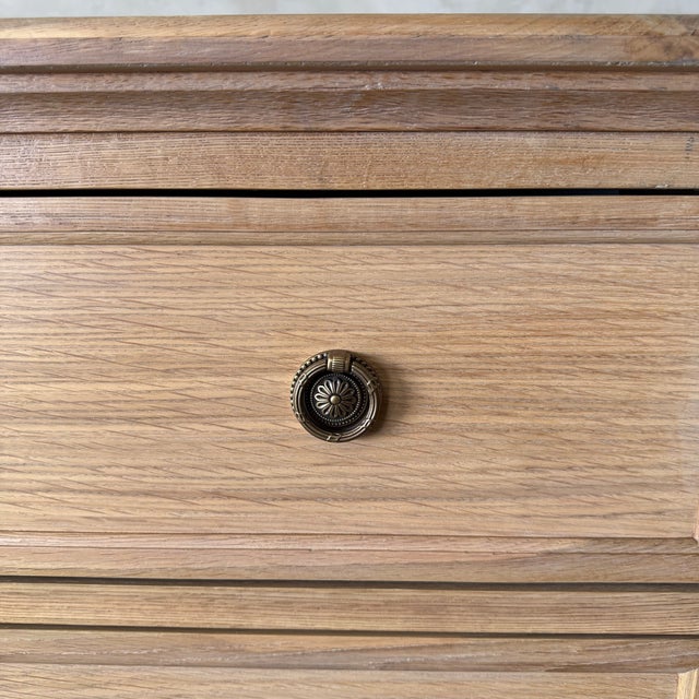Louis 4 Drawer Commode - White Oak For Sale - Image 10 of 11