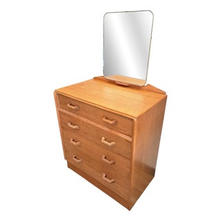 Mid-Century Brandon Chest of Drawers in Oak with Mirror from G-Plan, 1950s For Sale